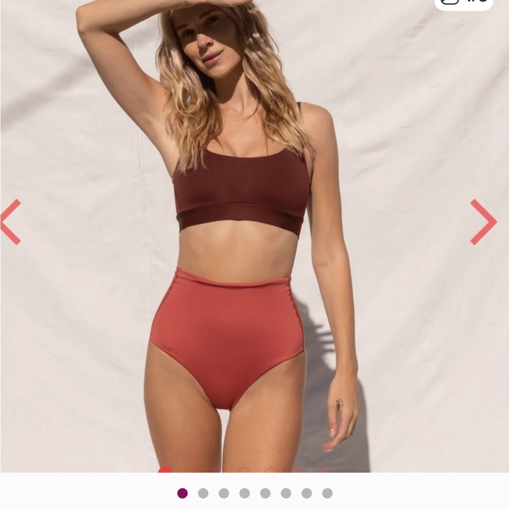 Left On Friday Burgundy and Rust Bikini